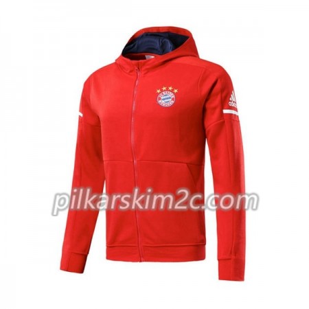 Bayern Monachium Kurtka Treningowa Kapturem 2017-18 Czerwony